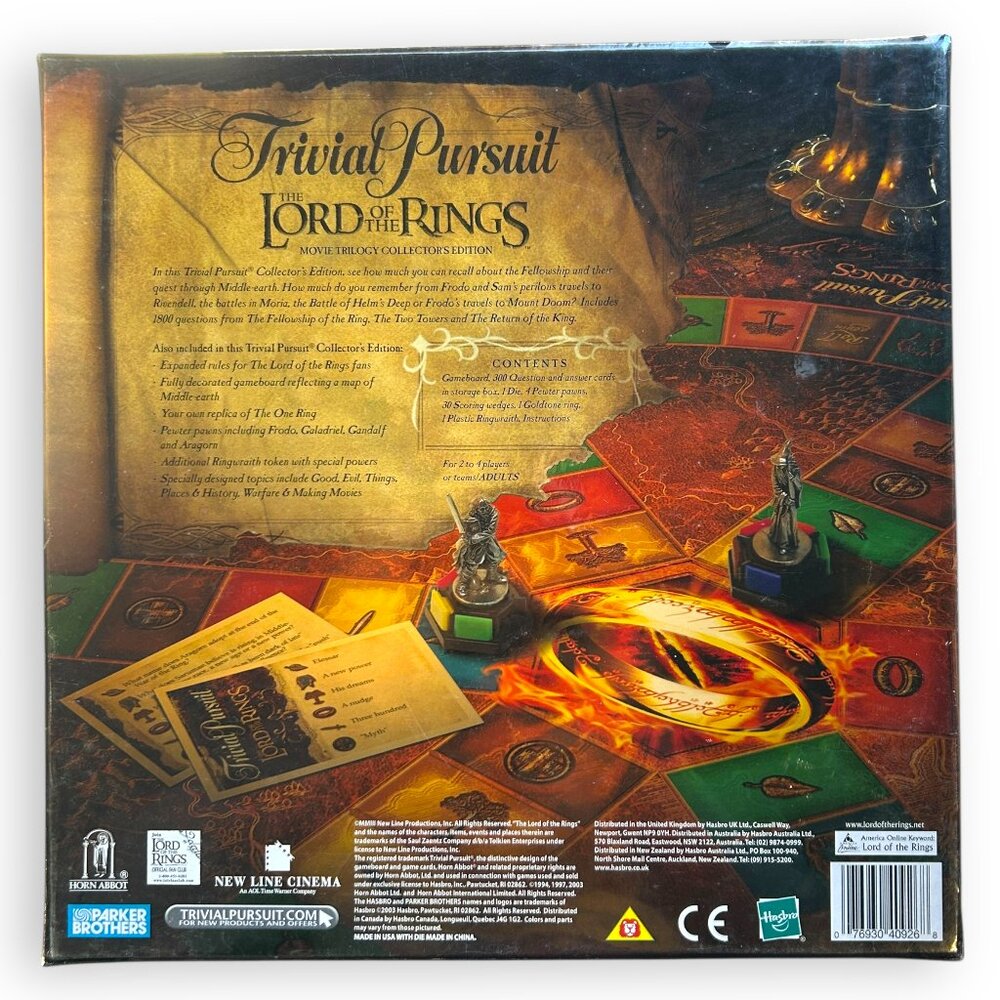 NEW Trivial Pursuit Lord of the Rings Board Game (See pictures) - Picture 2 of 3